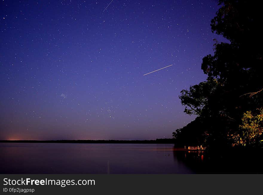 Falling Star Time Lapse during Night