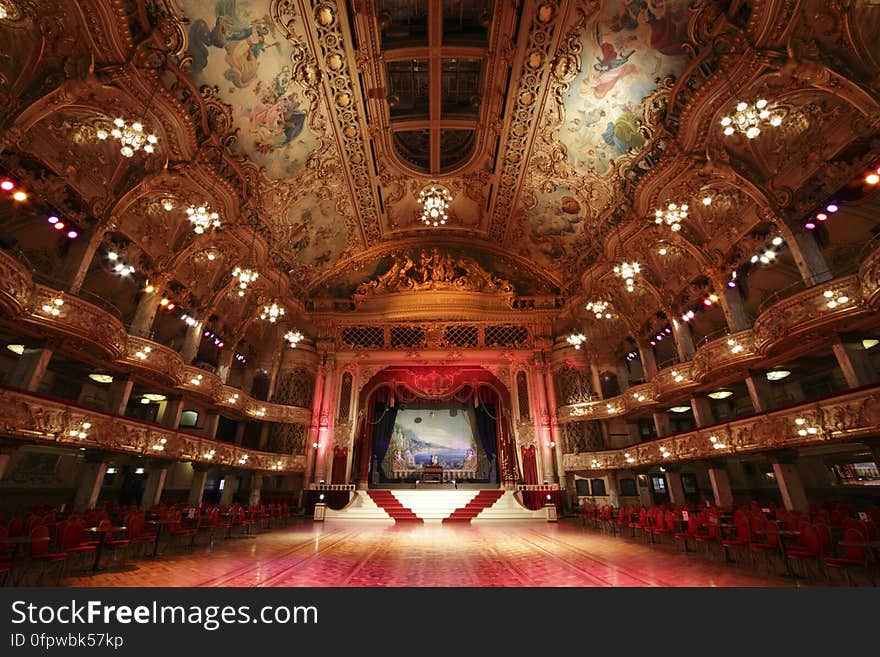 Here is a photograph taken from Blackpool Tower Ballroom. Located in Blackpool, Lancashire, England, UK.