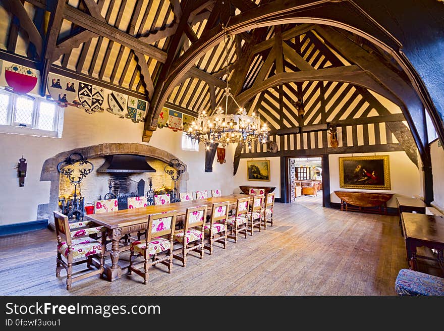 Here is an hdr photograph taken from the Great Hall inside Samlesbury Hall. Located in Samlesbury, Lancashire, England, UK. Here is an hdr photograph taken from the Great Hall inside Samlesbury Hall. Located in Samlesbury, Lancashire, England, UK.