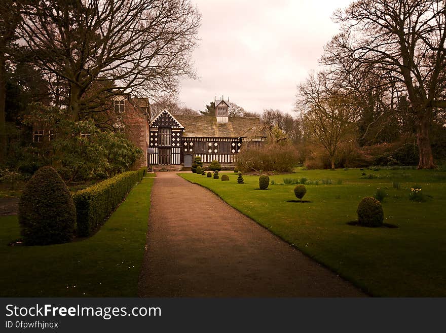 Here is a photograph taken from the outside of Rufford Old Hall. Located in Rufford, Lancashire, England, UK.