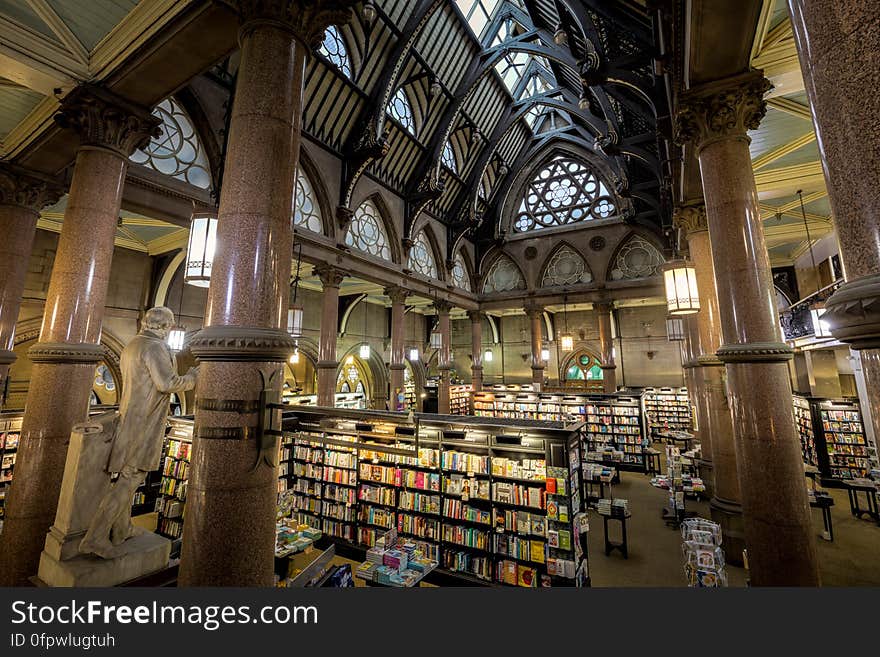 Here is an hdr photograph taken from The Wool Exchange which now hosts Waterstones bookstore in Bradford. Located in Bradford, Yorkshire, England, UK. &#x28;taken with kind permission of the administration&#x29;. Here is an hdr photograph taken from The Wool Exchange which now hosts Waterstones bookstore in Bradford. Located in Bradford, Yorkshire, England, UK. &#x28;taken with kind permission of the administration&#x29;