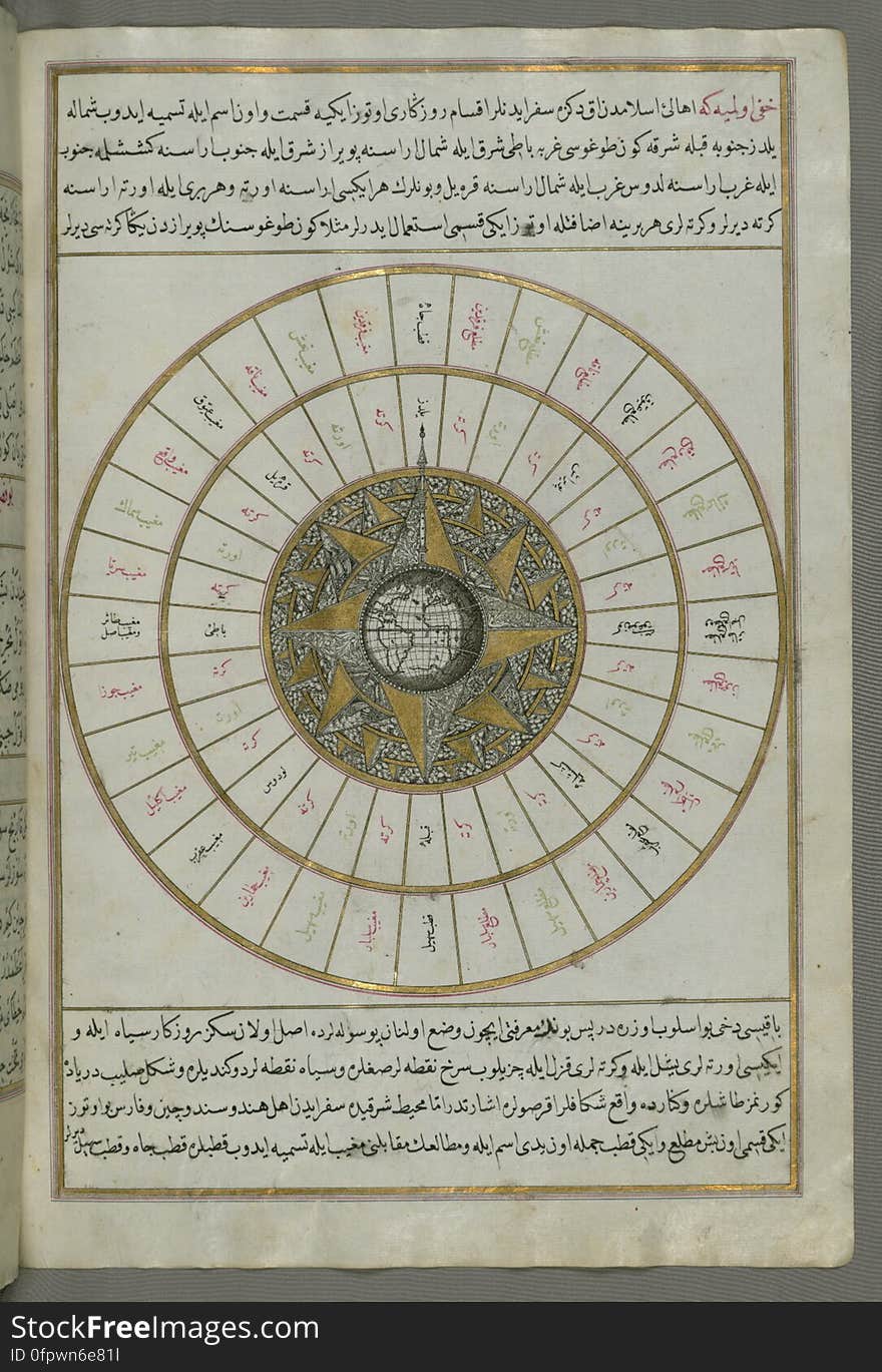 Originally composed in 932 AH / 1525 CE and dedicated to Sultan Süleyman I &#x28;&quot;The Magnificent&quot;&#x29;, this great work by Piri Reis &#x28;d. 962 AH / 1555 CE&#x29; on navigation was later revised and expanded. The present manuscript, made mostly in the late 11th AH / 17th CE century, is based on the later expanded version with some 240 exquisitely executed maps and portolan charts. They include a world map &#x28;fol.41a&#x29; with the outline of the Americas, as well as coastlines &#x28;bays, capes, peninsulas&#x29;, islands, mountains and cities of the Mediterranean basin and the Black Sea. The work starts with the description of the coastline of Anatolia and the islands of the Aegean Sea, the Peloponnese peninsula and eastern and western coasts of the Adriatic Sea. It then proceeds to describe the western shores of Italy, southern France, Spain, North Africa, Palestine, Israel, Lebanon, Syria, western Anatolia, various islands north of Crete, Sea of Marmara, Bosporus and the Black Sea. It ends with a map of the shores of the the Caspian Sea &#x28;fol.374a&#x29;. Virtually turn the pages of this entire manuscript on Walters Ex Libris Access high-resolution archival images of this manuscript and a complete manuscript description for free on the Digital Walters at purl.thewalters.org/art/W.922/browse. Originally composed in 932 AH / 1525 CE and dedicated to Sultan Süleyman I &#x28;&quot;The Magnificent&quot;&#x29;, this great work by Piri Reis &#x28;d. 962 AH / 1555 CE&#x29; on navigation was later revised and expanded. The present manuscript, made mostly in the late 11th AH / 17th CE century, is based on the later expanded version with some 240 exquisitely executed maps and portolan charts. They include a world map &#x28;fol.41a&#x29; with the outline of the Americas, as well as coastlines &#x28;bays, capes, peninsulas&#x29;, islands, mountains and cities of the Mediterranean basin and the Black Sea. The work starts with the description of the coastline of Anatolia and the islands of the Aegean Sea, the Peloponnese peninsula and eastern and western coasts of the Adriatic Sea. It then proceeds to describe the western shores of Italy, southern France, Spain, North Africa, Palestine, Israel, Lebanon, Syria, western Anatolia, various islands north of Crete, Sea of Marmara, Bosporus and the Black Sea. It ends with a map of the shores of the the Caspian Sea &#x28;fol.374a&#x29;. Virtually turn the pages of this entire manuscript on Walters Ex Libris Access high-resolution archival images of this manuscript and a complete manuscript description for free on the Digital Walters at purl.thewalters.org/art/W.922/browse