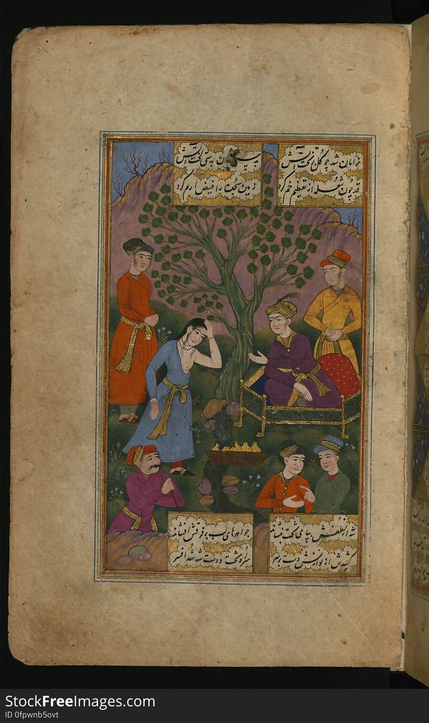 The Mughal Emperor Akbar attempts to dissuade the young Hindu girl from committing sati &#x28;self-immolation&#x29;. An elegantly calligraphed, illuminated and illustrated copy of the poem Sūz va gudāz &#x28;&#x27;Burning and melting&#x27;&#x29; by Nawʿī Khabūshānī &#x28;d.1019 AH /1610 CE&#x29; which recounts the love story of a Hindu girl who decides to burn herself on the pyre of her betrothed killed accidentally just before their marriage. The present codex was penned by Ibn Sayyid Murād al-Ḥusaynī and illustrated by Muḥammad ʿAlī Mashhadī in 1068 AH / 1657 CE. See this manuscript page by page at the Walters Art Museum website: art.thewalters.org/viewwoa.aspx?id=30391. The Mughal Emperor Akbar attempts to dissuade the young Hindu girl from committing sati &#x28;self-immolation&#x29;. An elegantly calligraphed, illuminated and illustrated copy of the poem Sūz va gudāz &#x28;&#x27;Burning and melting&#x27;&#x29; by Nawʿī Khabūshānī &#x28;d.1019 AH /1610 CE&#x29; which recounts the love story of a Hindu girl who decides to burn herself on the pyre of her betrothed killed accidentally just before their marriage. The present codex was penned by Ibn Sayyid Murād al-Ḥusaynī and illustrated by Muḥammad ʿAlī Mashhadī in 1068 AH / 1657 CE. See this manuscript page by page at the Walters Art Museum website: art.thewalters.org/viewwoa.aspx?id=30391