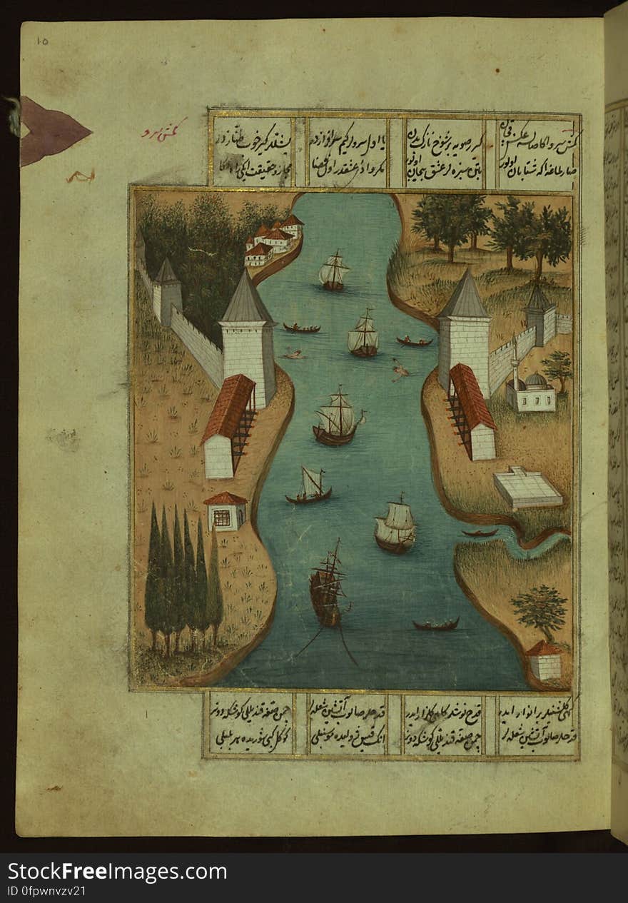 This is an illuminated and illustrated copy of the Ḫamse &#x28;quintet&#x29; of the Ottoman Turkish poet and scholar ʿAṭāʾullāh bin Yaḥyá ʿAṭāʾī &#x28;d. 1044 AH / 1634 CE&#x29;. Although different in content, this work takes its inspiration from the famous Persian Khamsah of Niẓāmī Ganjavī &#x28;d. 605 AH / 1209 CE&#x29; and the Khamsah of Amīr Khusraw Dihlavī &#x28;d. 725 AH / 1325 CE&#x29;. This Ottoman copy of ʿAṭāʾī&#x27;s work ends with a portion of his Dīvān &#x28;fols. 142b-151b&#x29; instead of the fifth poem &#x28;mesnevi&#x29;, Ḥilyet ül-efkār. The text, written in nastaʿlīq script, was copied by Ḫeyrullah Ḫeyrī Çāvuşzade in 1133 AH / 1721 CE. There are thirty-eight illustrations, and illuminated incipits introduce the different poems &#x28;fols. 1b, 22b, 63b, 107b, and 142b&#x29;. The brown leather binding is original to the manuscript. This is an illuminated and illustrated copy of the Ḫamse &#x28;quintet&#x29; of the Ottoman Turkish poet and scholar ʿAṭāʾullāh bin Yaḥyá ʿAṭāʾī &#x28;d. 1044 AH / 1634 CE&#x29;. Although different in content, this work takes its inspiration from the famous Persian Khamsah of Niẓāmī Ganjavī &#x28;d. 605 AH / 1209 CE&#x29; and the Khamsah of Amīr Khusraw Dihlavī &#x28;d. 725 AH / 1325 CE&#x29;. This Ottoman copy of ʿAṭāʾī&#x27;s work ends with a portion of his Dīvān &#x28;fols. 142b-151b&#x29; instead of the fifth poem &#x28;mesnevi&#x29;, Ḥilyet ül-efkār. The text, written in nastaʿlīq script, was copied by Ḫeyrullah Ḫeyrī Çāvuşzade in 1133 AH / 1721 CE. There are thirty-eight illustrations, and illuminated incipits introduce the different poems &#x28;fols. 1b, 22b, 63b, 107b, and 142b&#x29;. The brown leather binding is original to the manuscript.