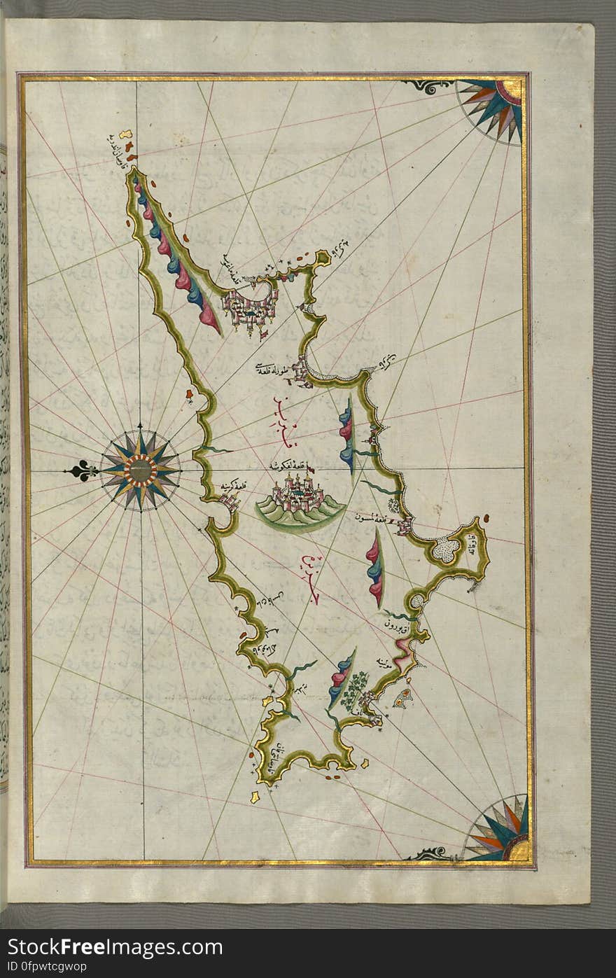 Originally composed in 932 AH / 1525 CE and dedicated to Sultan Süleyman I &#x28;&quot;The Magnificent&quot;&#x29;, this great work by Piri Reis &#x28;d. 962 AH / 1555 CE&#x29; on navigation was later revised and expanded. The present manuscript, made mostly in the late 11th AH / 17th CE century, is based on the later expanded version with some 240 exquisitely executed maps and portolan charts. They include a world map &#x28;fol.41a&#x29; with the outline of the Americas, as well as coastlines &#x28;bays, capes, peninsulas&#x29;, islands, mountains and cities of the Mediterranean basin and the Black Sea. The work starts with the description of the coastline of Anatolia and the islands of the Aegean Sea, the Peloponnese peninsula and eastern and western coasts of the Adriatic Sea. It then proceeds to describe the western shores of Italy, southern France, Spain, North Africa, Palestine, Israel, Lebanon, Syria, western Anatolia, various islands north of Crete, Sea of Marmara, Bosporus and the Black Sea. It ends with a map of the shores of the the Caspian Sea &#x28;fol.374a&#x29;. See this manuscript page by page at the Walters Art Museum website: art.thewalters.org/viewwoa.aspx?id=19195. Originally composed in 932 AH / 1525 CE and dedicated to Sultan Süleyman I &#x28;&quot;The Magnificent&quot;&#x29;, this great work by Piri Reis &#x28;d. 962 AH / 1555 CE&#x29; on navigation was later revised and expanded. The present manuscript, made mostly in the late 11th AH / 17th CE century, is based on the later expanded version with some 240 exquisitely executed maps and portolan charts. They include a world map &#x28;fol.41a&#x29; with the outline of the Americas, as well as coastlines &#x28;bays, capes, peninsulas&#x29;, islands, mountains and cities of the Mediterranean basin and the Black Sea. The work starts with the description of the coastline of Anatolia and the islands of the Aegean Sea, the Peloponnese peninsula and eastern and western coasts of the Adriatic Sea. It then proceeds to describe the western shores of Italy, southern France, Spain, North Africa, Palestine, Israel, Lebanon, Syria, western Anatolia, various islands north of Crete, Sea of Marmara, Bosporus and the Black Sea. It ends with a map of the shores of the the Caspian Sea &#x28;fol.374a&#x29;. See this manuscript page by page at the Walters Art Museum website: art.thewalters.org/viewwoa.aspx?id=19195