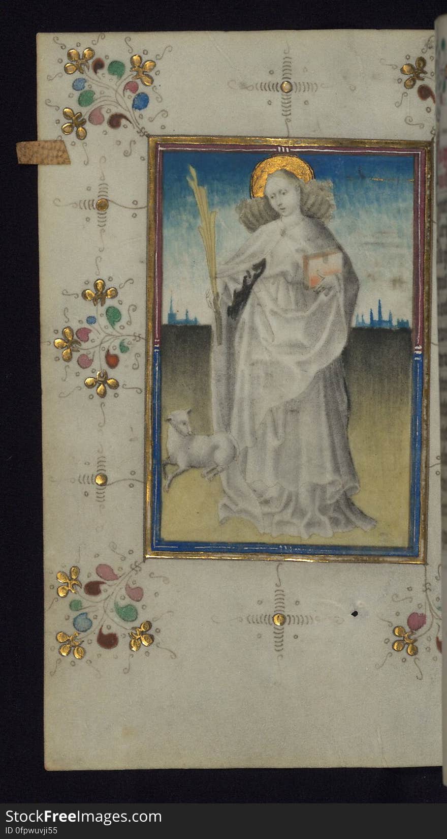 This mid-fifteenth century illuminated Book of Hours is written entirely in Dutch on fine vellum, and is remarkable for its eighteen grisaille miniatures. The technique, wherein the figures are modeled primarily in a gray wash, became a favorite in the Netherlands, and the hand behind the paintings in this manuscript has been identified with a group of artists known as the &#x22;Masters of the Delft Grisailles.&#x22; This manuscript has been grouped with more than a dozen related works, including New York PML M. 349, London, Victoria and Albert Geo. Reid Ms. 32, Leiden B.P.L. 224, Brussels, BR 21696, Antwerp, Plantein Moretus Ms. 49, and the Hague K.B. Ms. 74 G 35. The manuscript is comprised of 152 folios and is almost completely intact, lacking only two miniatures, and retains its original brown leather binding decorated with mythological beasts and a now illegible inscription. The calendar is for the use of Utrecht, which helps localize its original ownership, as might a mostly erased ownership inscription that has been partially recovered by Marrow. The prayer begins the suffrage. This mid-fifteenth century illuminated Book of Hours is written entirely in Dutch on fine vellum, and is remarkable for its eighteen grisaille miniatures. The technique, wherein the figures are modeled primarily in a gray wash, became a favorite in the Netherlands, and the hand behind the paintings in this manuscript has been identified with a group of artists known as the &#x22;Masters of the Delft Grisailles.&#x22; This manuscript has been grouped with more than a dozen related works, including New York PML M. 349, London, Victoria and Albert Geo. Reid Ms. 32, Leiden B.P.L. 224, Brussels, BR 21696, Antwerp, Plantein Moretus Ms. 49, and the Hague K.B. Ms. 74 G 35. The manuscript is comprised of 152 folios and is almost completely intact, lacking only two miniatures, and retains its original brown leather binding decorated with mythological beasts and a now illegible inscription. The calendar is for the use of Utrecht, which helps localize its original ownership, as might a mostly erased ownership inscription that has been partially recovered by Marrow. The prayer begins the suffrage.