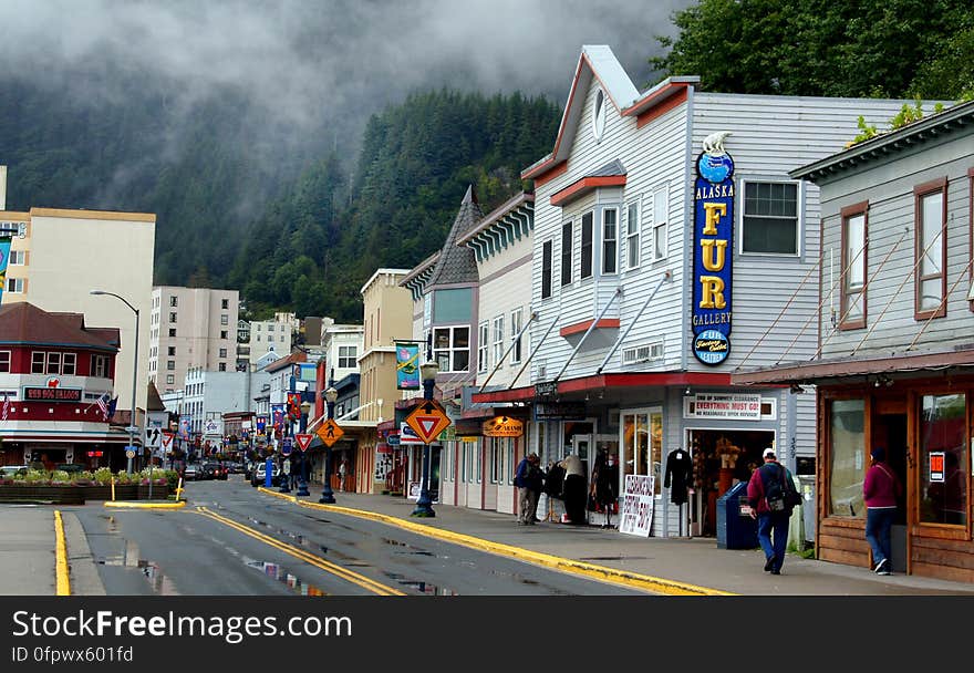 Juneau, Alaska’s remote capital, sits in the state’s panhandle, at the base of 3,819-ft. Mt. Roberts. It’s a popular cruise-ship stop, reachable only by boat or seaplane. A tram carries visitors 1,800 feet up Mt. Roberts to an alpine area with hiking trails, wildflowers and views of Gastineau Channel. This is also the site of the Juneau Raptor Center, dedicated to local birds. Weather: 14°C, Wind W at 0 km/h, 74% Humidity Getting there: 23 h 50 min flight. View flights Local time: Saturday 11:18 PM Population: 32,660 &#x28;2013&#x29; University: University of Alaska Southeast. Juneau, Alaska’s remote capital, sits in the state’s panhandle, at the base of 3,819-ft. Mt. Roberts. It’s a popular cruise-ship stop, reachable only by boat or seaplane. A tram carries visitors 1,800 feet up Mt. Roberts to an alpine area with hiking trails, wildflowers and views of Gastineau Channel. This is also the site of the Juneau Raptor Center, dedicated to local birds. Weather: 14°C, Wind W at 0 km/h, 74% Humidity Getting there: 23 h 50 min flight. View flights Local time: Saturday 11:18 PM Population: 32,660 &#x28;2013&#x29; University: University of Alaska Southeast