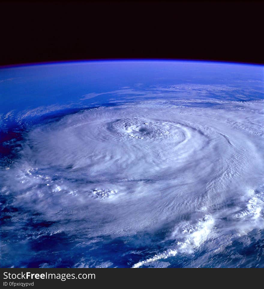 Eye of the Storm Image from Outer Space