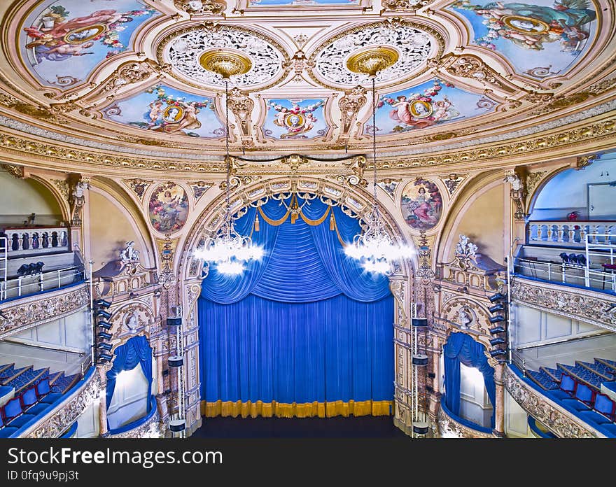 Here is a photograph taken from The Grand Theatre Blackpool. Located in Blackpool, Lancashire, England, UK.