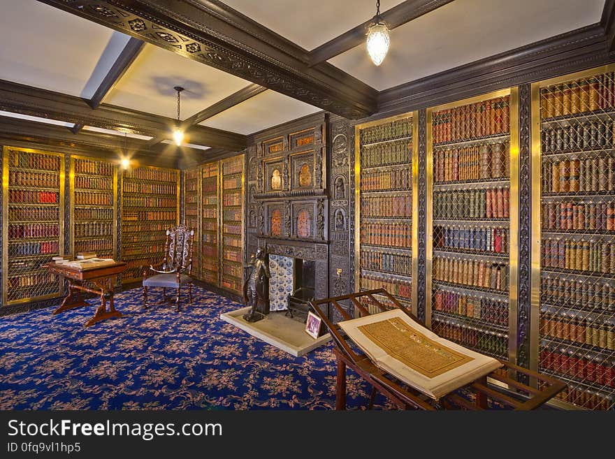 Here is an hdr photograph taken from the library inside Smithills Hall. Located in Bolton, Greater Manchester, England, UK. &#x28;permission for photography and use of tripod was allowed&#x29;. Here is an hdr photograph taken from the library inside Smithills Hall. Located in Bolton, Greater Manchester, England, UK. &#x28;permission for photography and use of tripod was allowed&#x29;