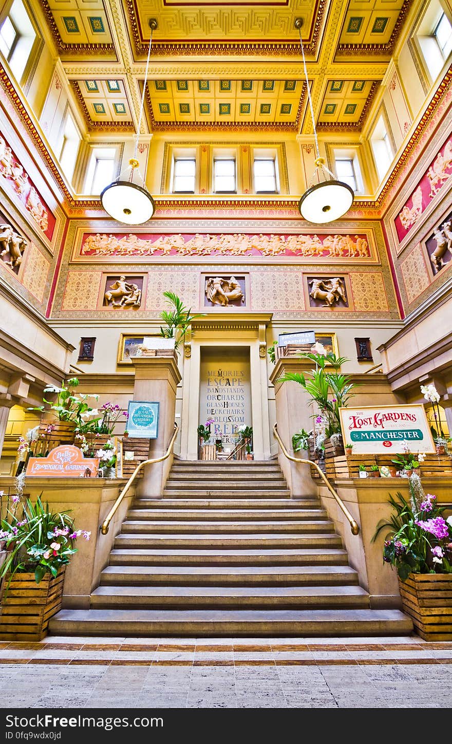 Here is a photograph taken from inside Manchester Art Gallery. Located in Manchester, Greater Manchester, England, UK. &#x28;taken with kind permission from the administration&#x29;