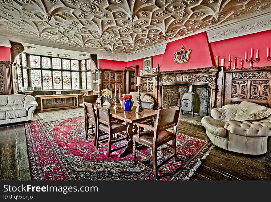 Here is an hdr photograph taken from inside Castle Lodge. Located in Ludlow, Shropshire, England, UK.