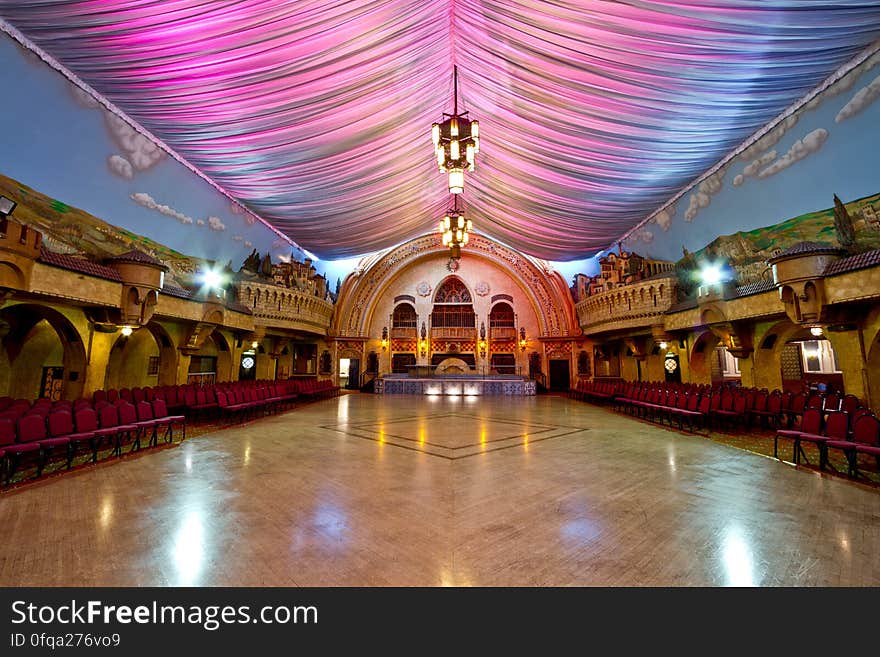 Here is an hdr photograph taken from the Spanish Hall inside the Winter Gardens. Located in Blackpool, Lancashire, England, UK. Here is an hdr photograph taken from the Spanish Hall inside the Winter Gardens. Located in Blackpool, Lancashire, England, UK.