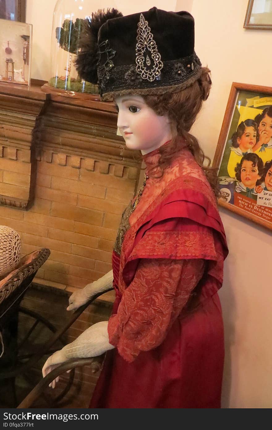 elegant antique doll