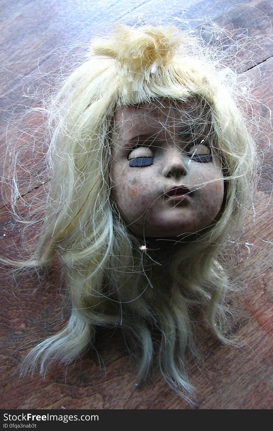 distressed doll head 1