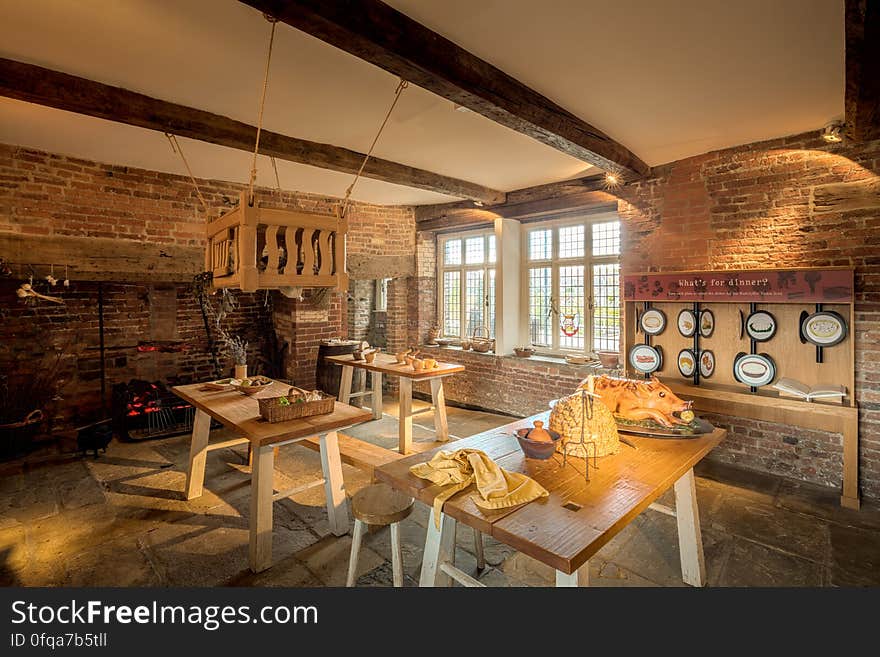 Here is an hdr photograph taken from the kitchen in Ordsall Hall. Located in Salford, Greater Manchester, England, UK. Here is an hdr photograph taken from the kitchen in Ordsall Hall. Located in Salford, Greater Manchester, England, UK.