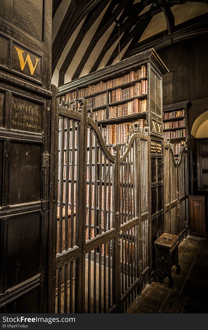 Here is an hdr photograph taken from Chethams Library. Located in Manchester, Greater Manchester, England, UK. The library is one of the oldest public libraries in Britain. Both Karl Marx and Friedrich Engels spent time studying and reading in this library. Located in Manchester, Greater Manchester, England, UK. &#x28;permission was allowed for photograph&#x29;