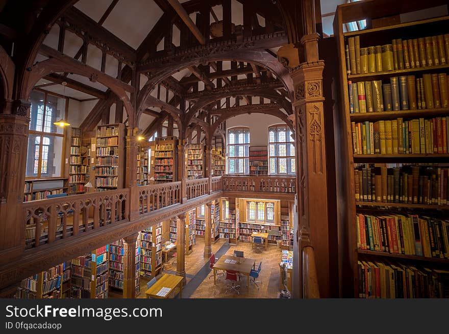 Here is an hdr photograph taken from Gladstone&#x27;s Library. Located in Hawarden, Wales, UK. &#x28;taken with kind permission of the administration&#x29;