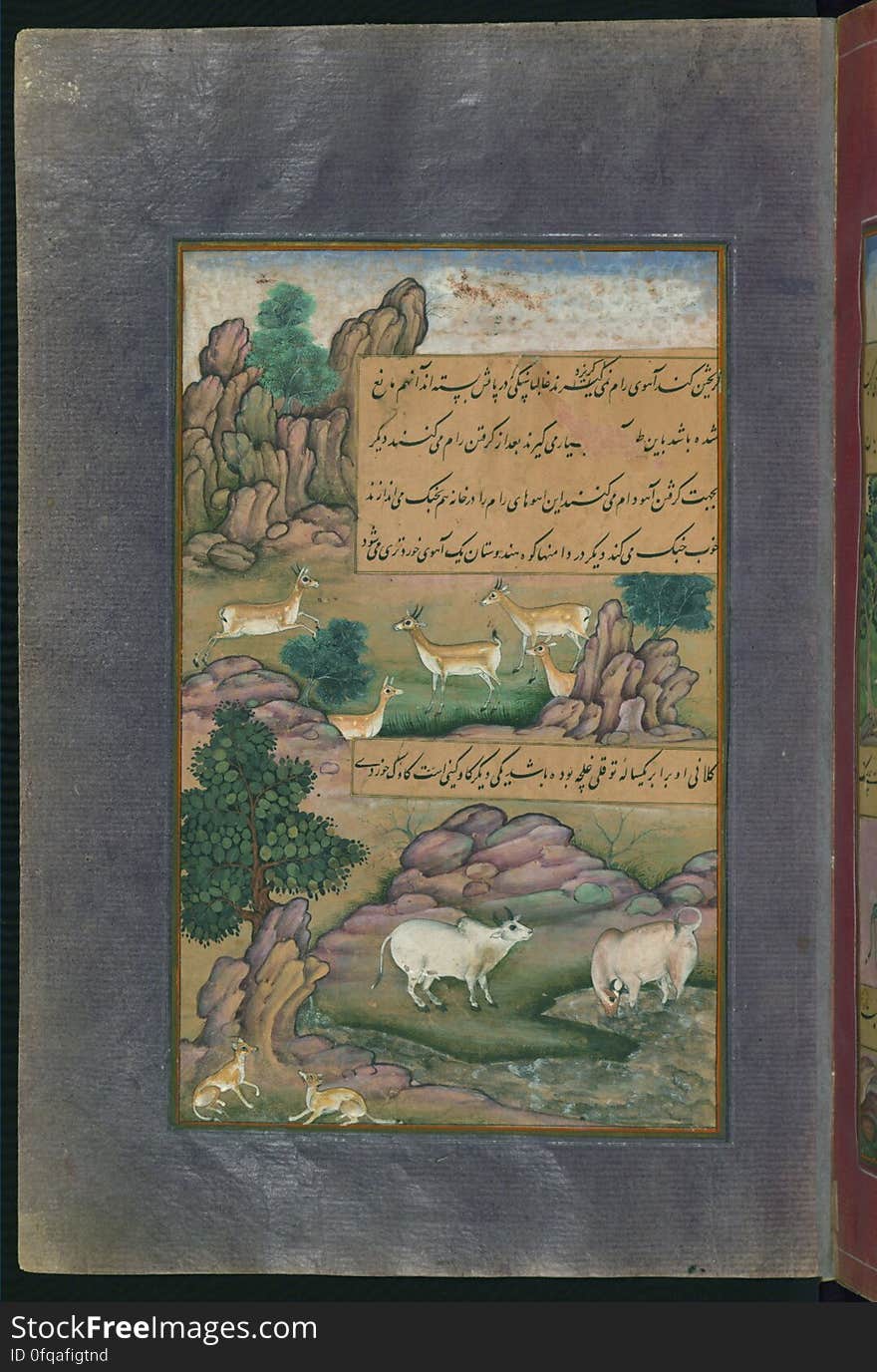 Written originally in Chaghatay Turkish and later translated into Persian, Bāburnāmah is the story of a Timurid ruler of Fergana &#x28;Central Asia&#x29;, Ẓahīr al-Dīn Muḥammad Bābur &#x28;866 AH /1483 CE - 937 AH / 1530 CE&#x29;, who conquered northern India and established the Mughal Empire. The present codex, being a fragment of a dispersed copy, was executed most probably in the late 10th AH /16th CE century. It contains 30 mostly full-page miniatures in fine Mughal style by at least two different artists. Another major fragment of this work &#x28;57 folios&#x29; is in the State Museum of Eastern Cultures, Moscow. See this manuscript page by page at the Walters Art Museum website: art.thewalters.org/viewwoa.aspx?id=1759. Written originally in Chaghatay Turkish and later translated into Persian, Bāburnāmah is the story of a Timurid ruler of Fergana &#x28;Central Asia&#x29;, Ẓahīr al-Dīn Muḥammad Bābur &#x28;866 AH /1483 CE - 937 AH / 1530 CE&#x29;, who conquered northern India and established the Mughal Empire. The present codex, being a fragment of a dispersed copy, was executed most probably in the late 10th AH /16th CE century. It contains 30 mostly full-page miniatures in fine Mughal style by at least two different artists. Another major fragment of this work &#x28;57 folios&#x29; is in the State Museum of Eastern Cultures, Moscow. See this manuscript page by page at the Walters Art Museum website: art.thewalters.org/viewwoa.aspx?id=1759