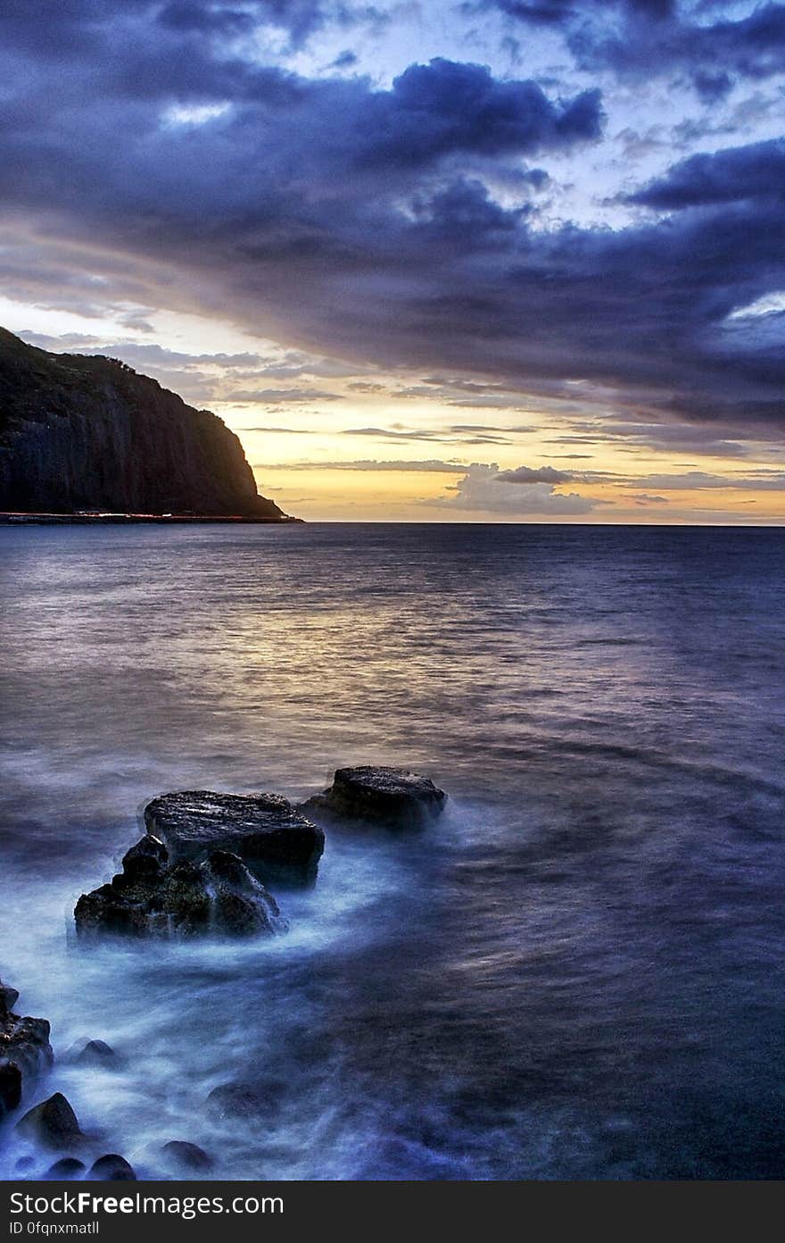 Mountain Near the Ocean