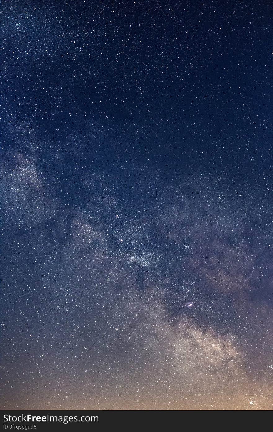 The sky at night with stars and the Milky Way.