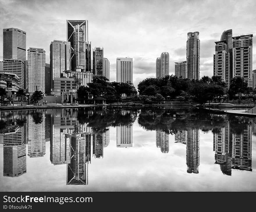 A view across the pond in a park near Jalan Tun Razak, Kuala Lumpur, Malaysia. A view across the pond in a park near Jalan Tun Razak, Kuala Lumpur, Malaysia.