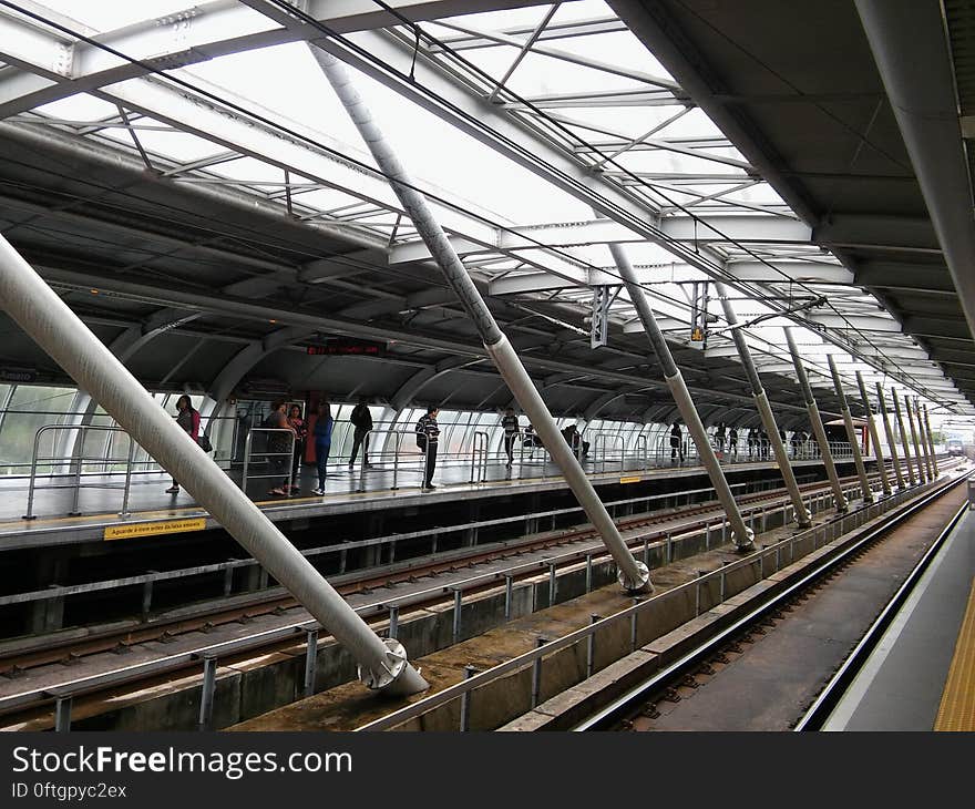 High Angle View of Elevated View of Railroad Station