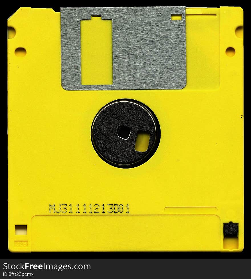 Yellow and Black Diskette Mj31111213d01