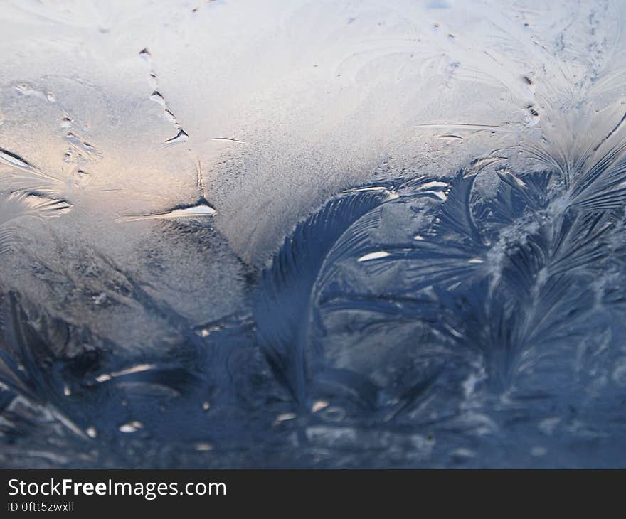 Fern like images on glass created on a cold Winter's day (or night) with two distinct areas one bright and the other dark. Fern like images on glass created on a cold Winter's day (or night) with two distinct areas one bright and the other dark.