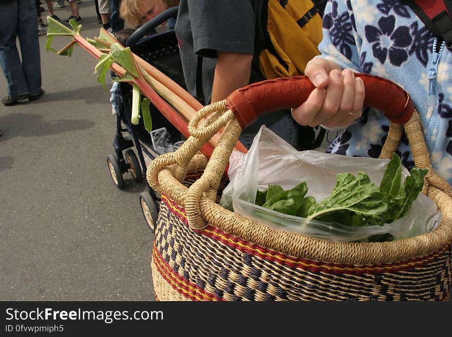 African Basket filled with produce - East Van Farmers&#x27; Market 21May2005 - 5