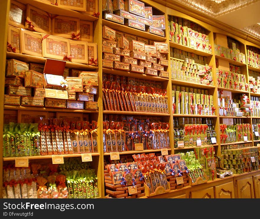 candy, biscuits, pastries... heaven. At a candy store in Camargue &#x28;france&#x29;. candy, biscuits, pastries... heaven. At a candy store in Camargue &#x28;france&#x29;.