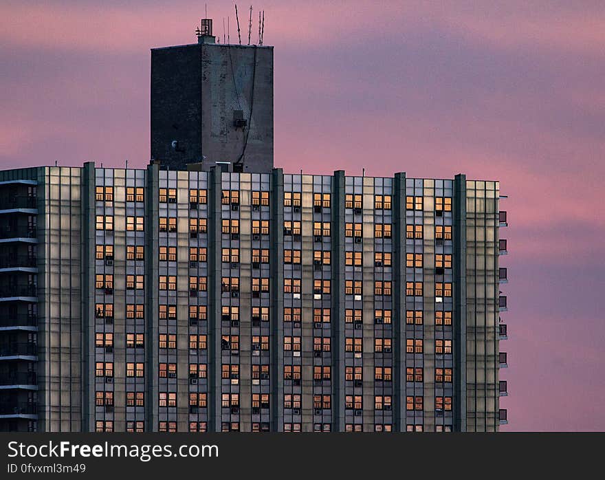 Grey Glass Building