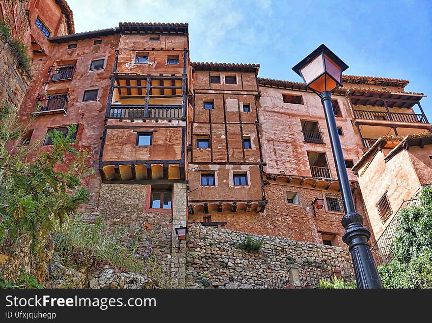 Albarracín, a village in the province of Teruel, community of Aragon in Spain. Albarracín, a village in the province of Teruel, community of Aragon in Spain.