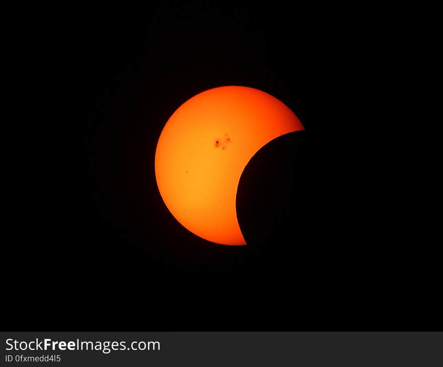 Orange, Eclipse, Atmosphere, Lighting