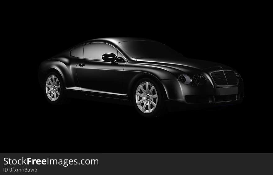 Car, Bentley Continental Gt, Black, Motor Vehicle