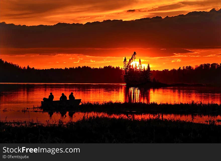 Reflection, Sky, Sunset, Sunrise