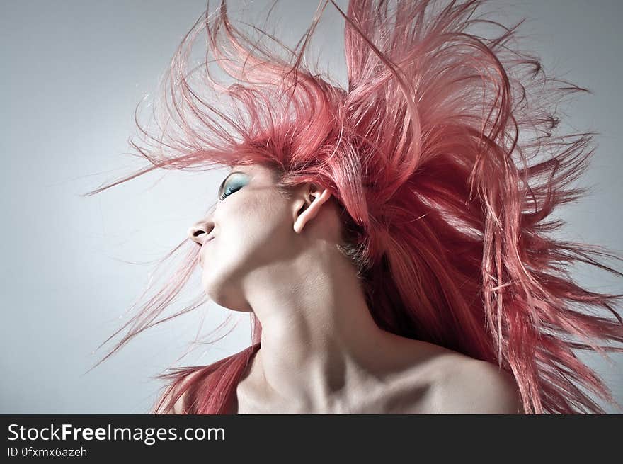 Hair, Pink, Human Hair Color, Eyebrow