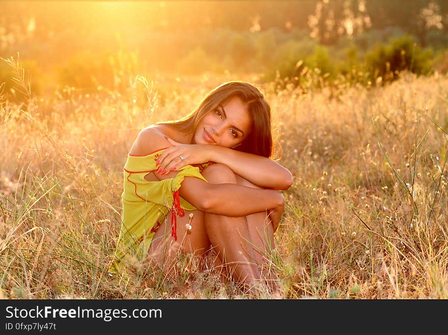 Photograph, Grass, Beauty, Girl