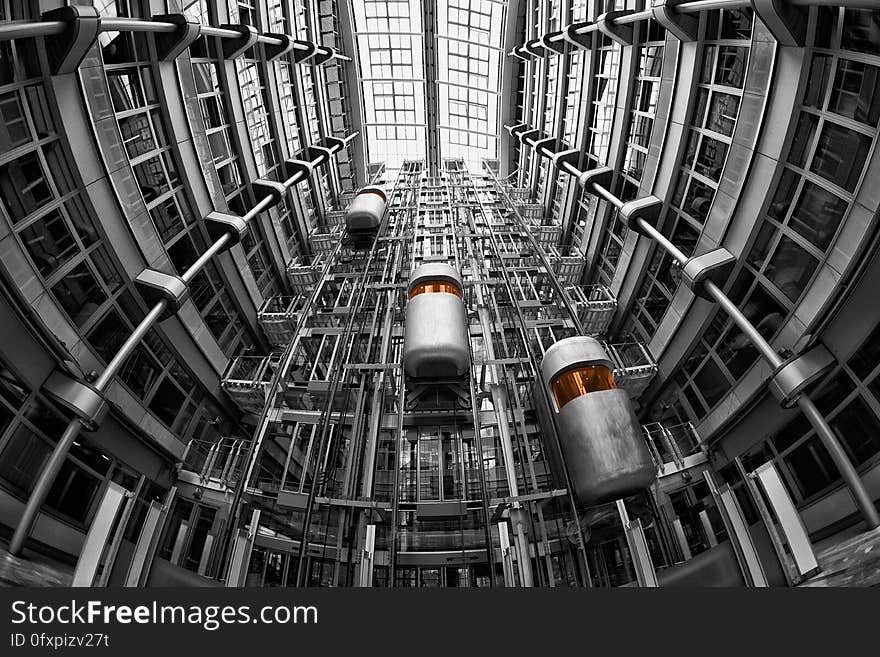 Metropolis, Black And White, Building, Monochrome Photography