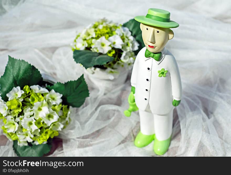 Green, Flower, Figurine, Floristry