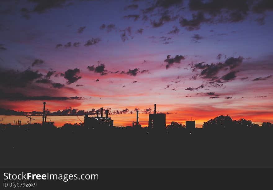 View of City at Sunset