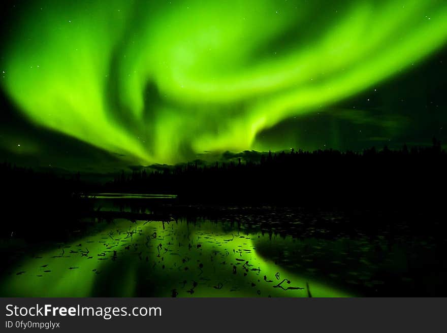 Aurora, Green, Nature, Atmosphere