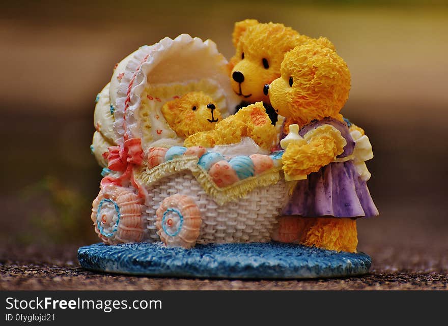 Teddy Bears Watching over Baby Teddy Bear Figurine