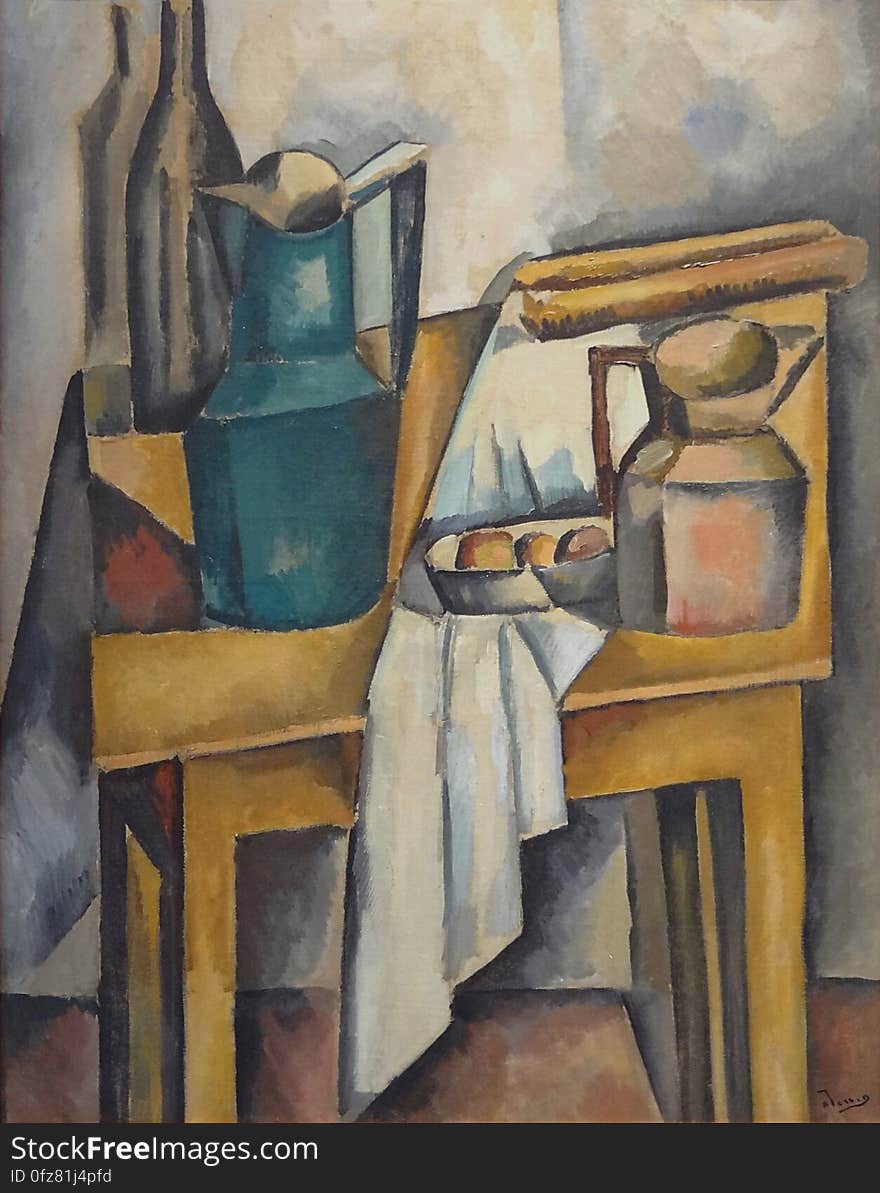 &#x22;Nature morte à la table&#x22;, André Derain, 1910. Musée d&#x27;Art moderne de la ville de Paris, palais de Tokyo.