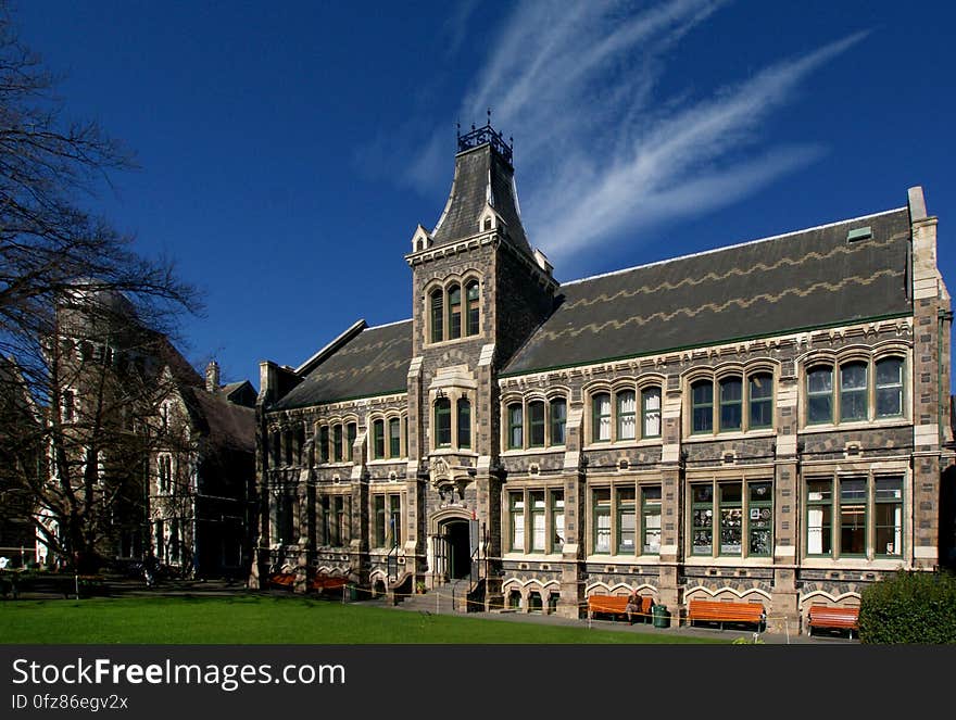 The Christchurch Arts Centre was a hub for arts, crafts and entertainment in Christchurch, New Zealand. It is located in the neo-gothic former University of Canterbury buildings, the majority of which were designed by Benjamin Mountfort. The Christchurch Arts Centre was a hub for arts, crafts and entertainment in Christchurch, New Zealand. It is located in the neo-gothic former University of Canterbury buildings, the majority of which were designed by Benjamin Mountfort