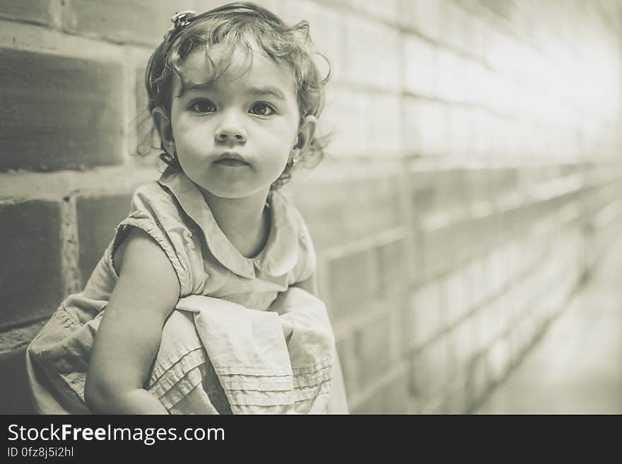 Close-up Portrait of Baby Girl