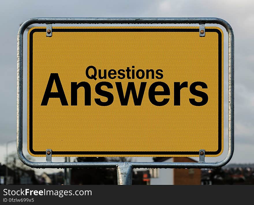 Questions Answers Signage