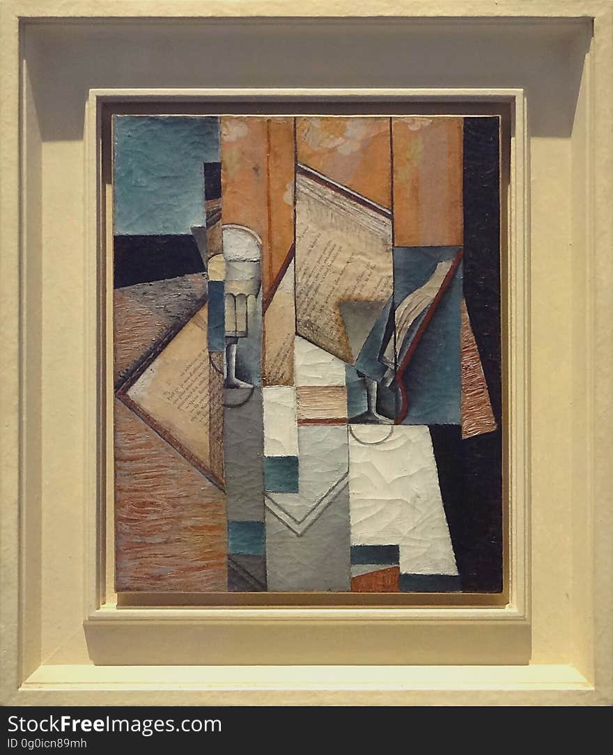 &#x22;Le livre&#x22;, Juan Gris, 1913. Musée d&#x27;Art moderne de la ville de Paris, palais de Tokyo.