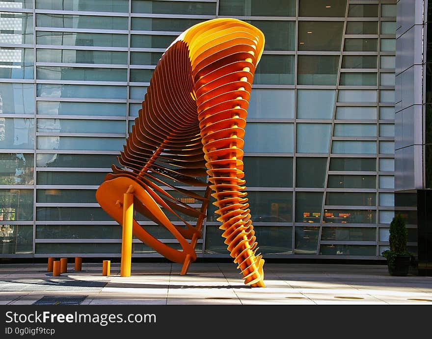 Calgarians welcomed a new piece of public sculpture downtown during the summer of 2002. John McEwen&#x27;s â€œWeaving Fence and Hornâ€ sits on the corner of 1 Street and 4 Avenue SW in front of the TransCanada Tower. Installed in June, the sculpture consists of two componentsâ€” a metal ram&#x27;s horn and a fence. According to the artist, the weaving refers to the undulation of fences as they snake across the rolling prairies and to the weaving of dialogue between fence and horn. The sculpture will also function as a windbreak, reducing the blustery nature of one of downtown Calgary&#x27;s windiest street corners.