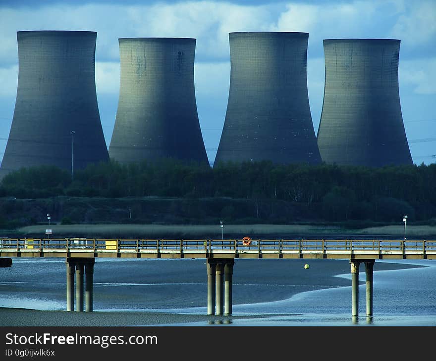 Landscape Photography of Cooling Tower